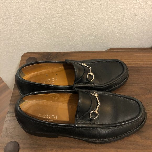 Gucci Shoes - Black Horse bit Gucci Loafers Lug Sole Size 9.5